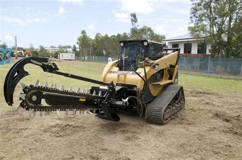 low flow skid steer trencher|skid steer trencher attachments.